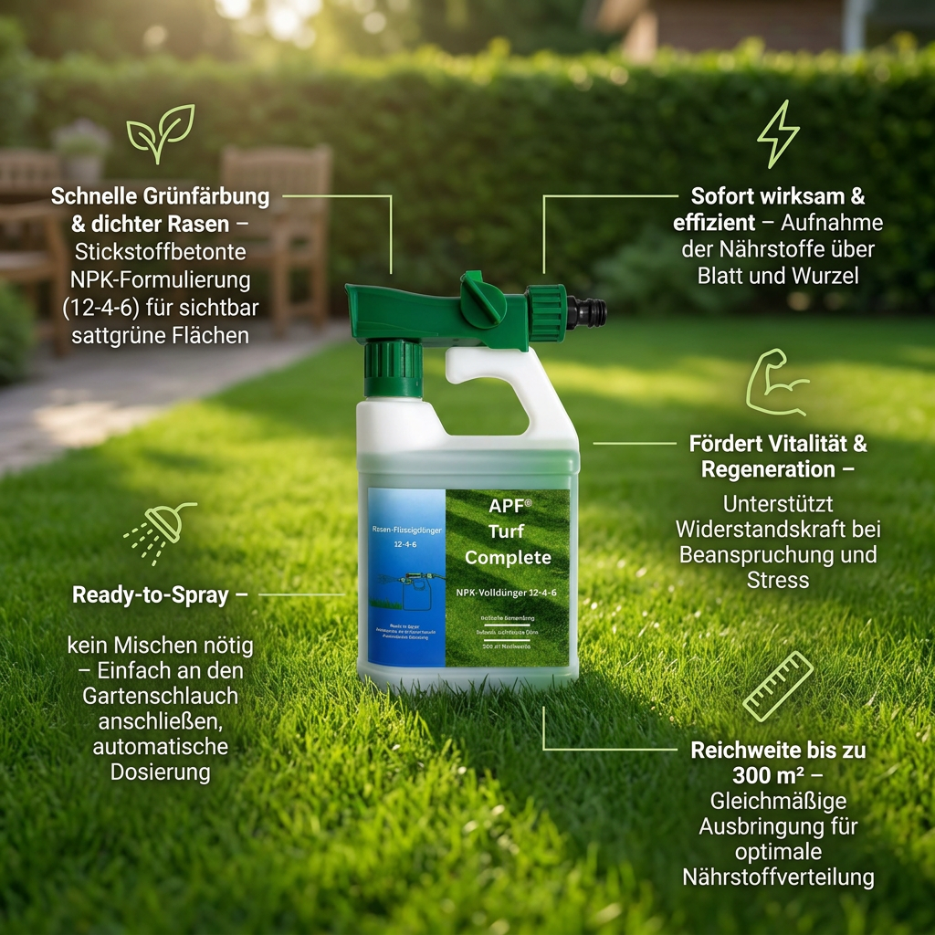 APF® Turf Complete Rasen Flüssigdünger 12-4-6