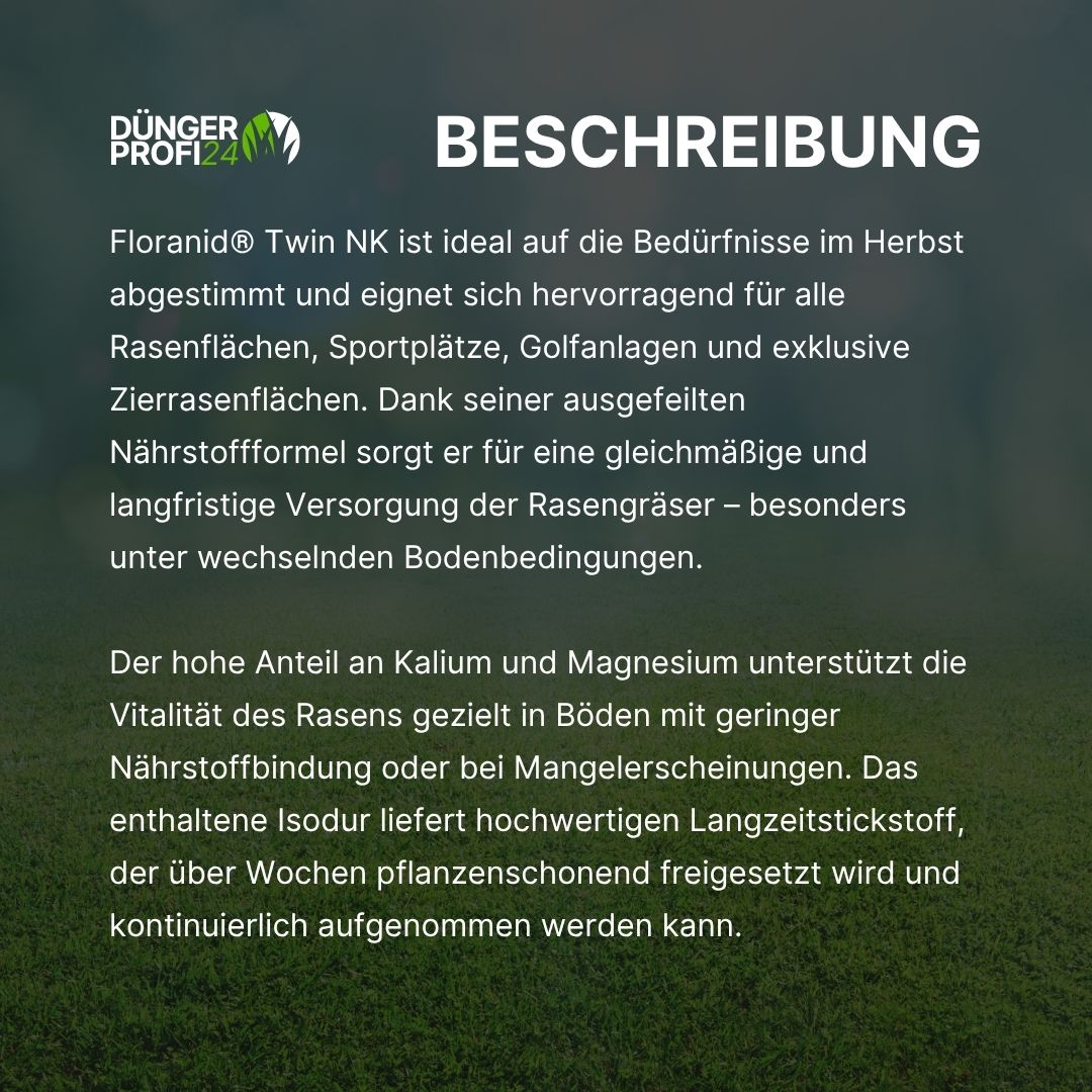 Floranid® Twin NK 14-0-19(+3) | kaliumstarker Herbstdünger