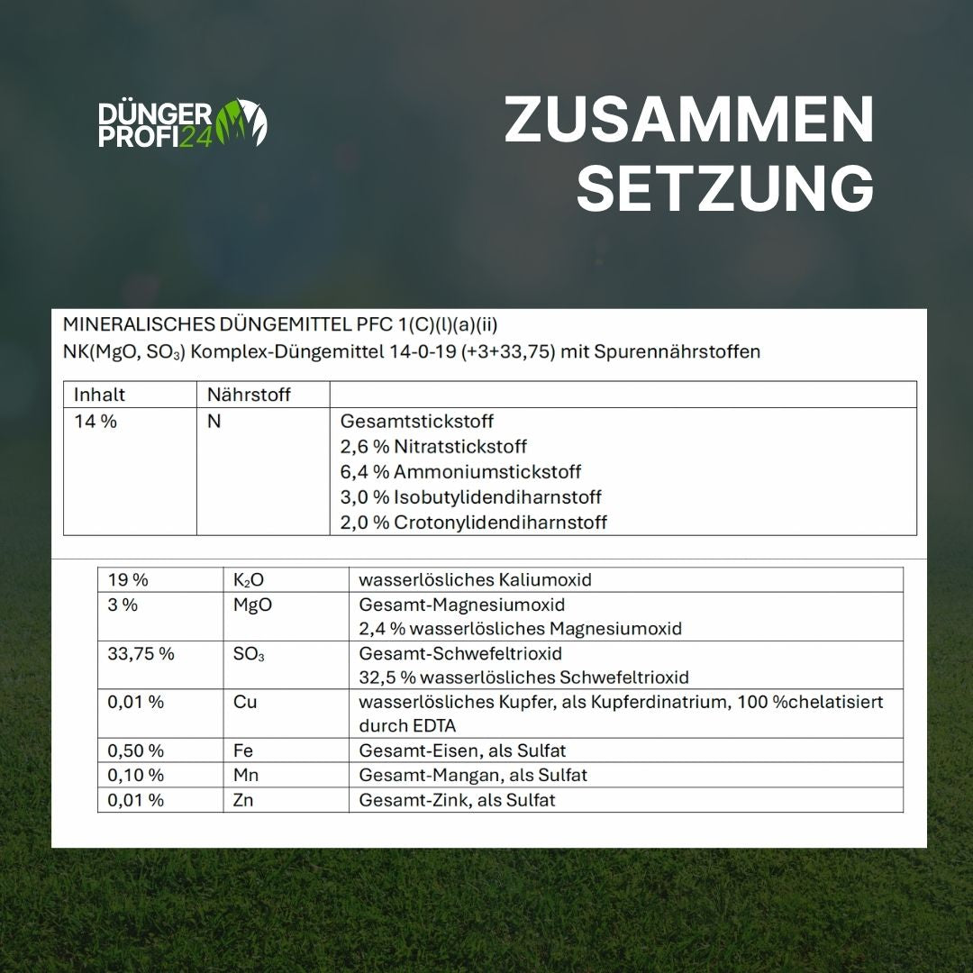 Floranid® Twin NK 14-0-19(+3) | kaliumstarker Herbstdünger