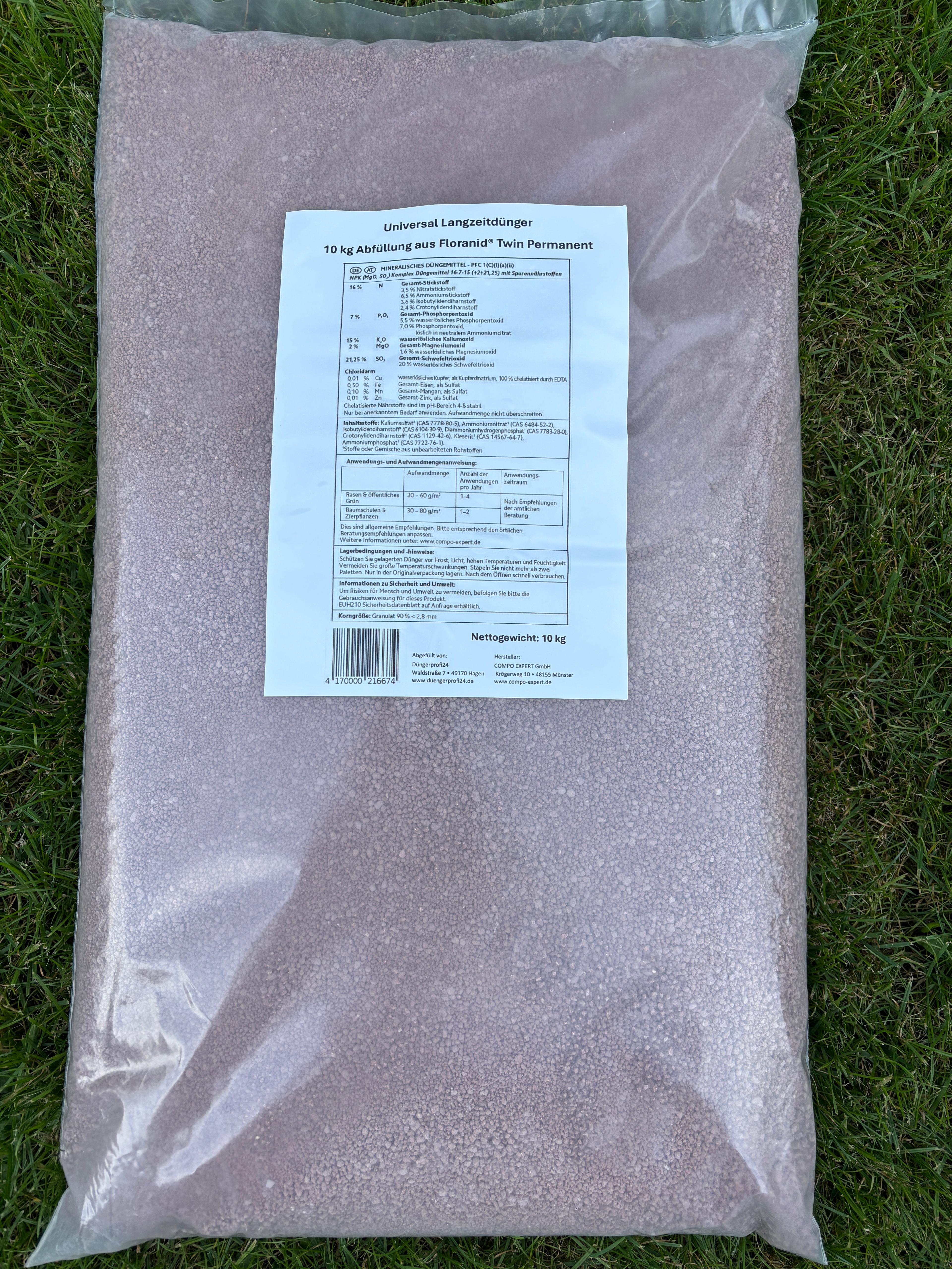 Universal Langzeitdünger - 10 kg Abfüllung aus Floranid® Twin Permanent