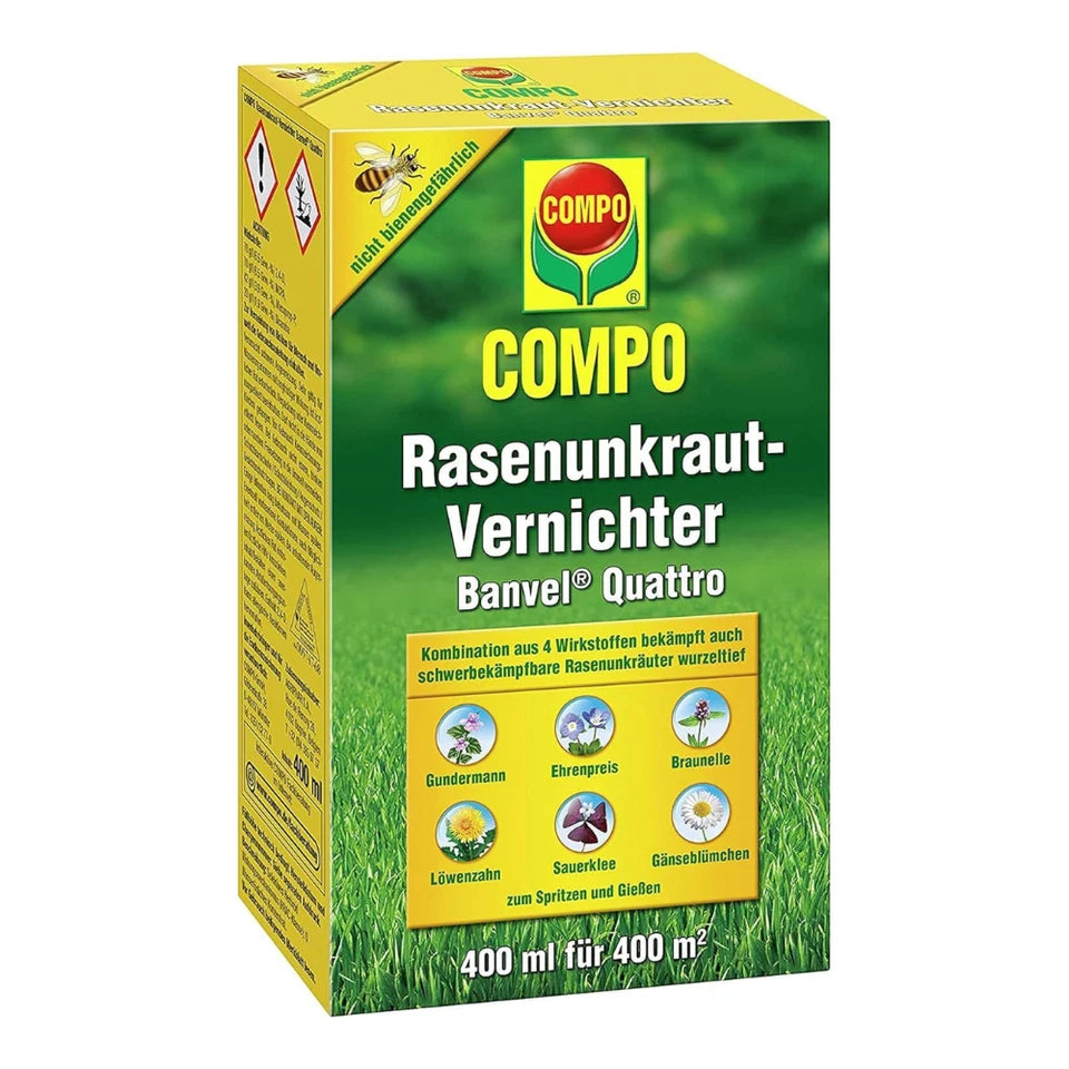 Rasenunkraut Komplett‑Set – Banvel® Quattro