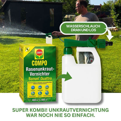 Rasenunkraut Komplett‑Set – Banvel® Quattro